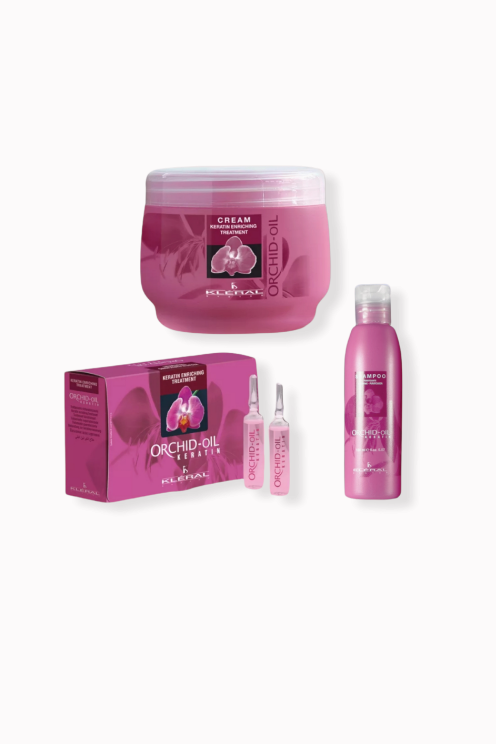 10 ampul orchid oil keratin & 500 ml proteinska maska + gratis globinski šampon 150 ml